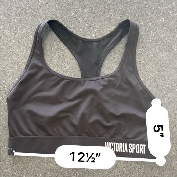 Victoria's Secret Black Sports Bra Moisture-Wicking Racerback - Picture 6 of 7